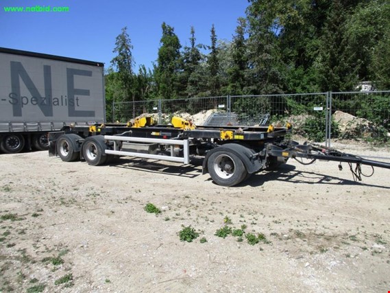 Used Hüffermann HMA24.24 Container roll-off trailer for Sale (Auction Premium) | NetBid Industrial Auctions