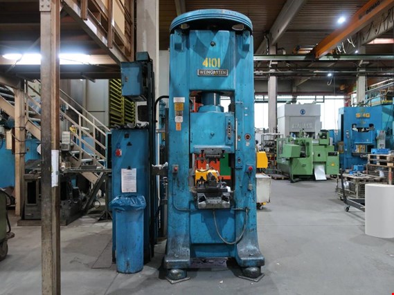 Used Weingarten P140 dual column blow forging press (4101) for Sale (Trading Premium) | NetBid Industrial Auctions