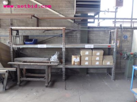 Used Heavy-duty shelving, (2-part) for Sale (Trading Premium) | NetBid Industrial Auctions