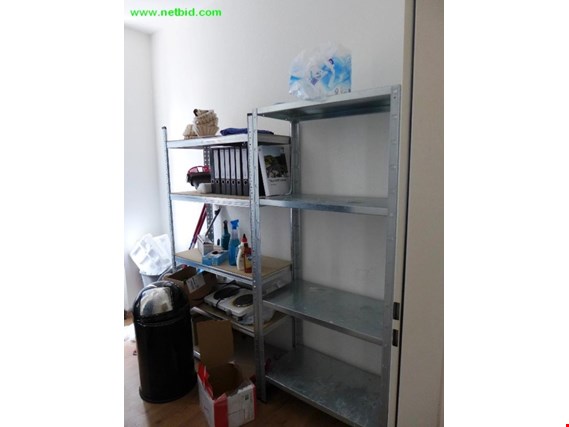 Used 2 Metal shelves for Sale (Trading Premium) | NetBid Industrial Auctions