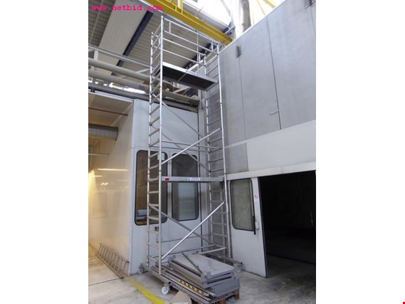 Used Günzburger mobile aluminium scaffold for Sale (Auction Premium) | NetBid Industrial Auctions