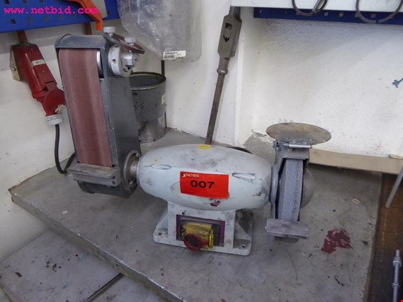 Used Optimum Opti SM200 double-sided stand grinder for Sale (Auction Premium) | NetBid Industrial Auctions