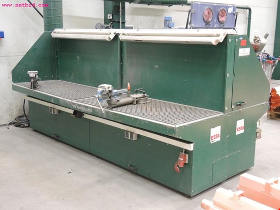 Used Esta welding fume extraction table #104 for Sale (Auction Premium) | NetBid Industrial Auctions