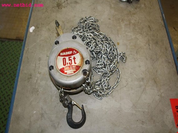 Used Hadef 11/90 Chain hoist for Sale (Auction Premium) | NetBid Industrial Auctions
