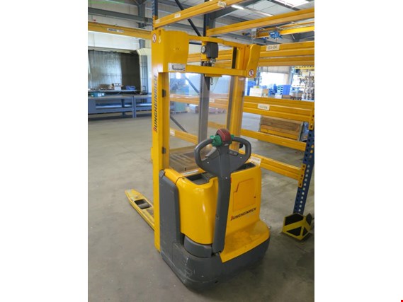 Used Jungheinrich EJC112 Electric pedestrian stacker for Sale (Auction Premium) | NetBid Industrial Auctions