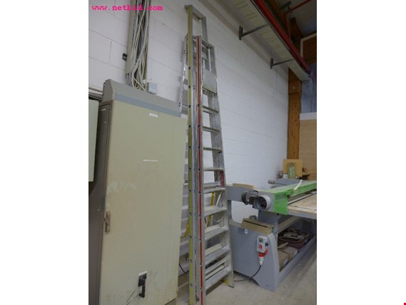 Used Hymer Aluminum folding ladder for Sale (Auction Premium) | NetBid Industrial Auctions