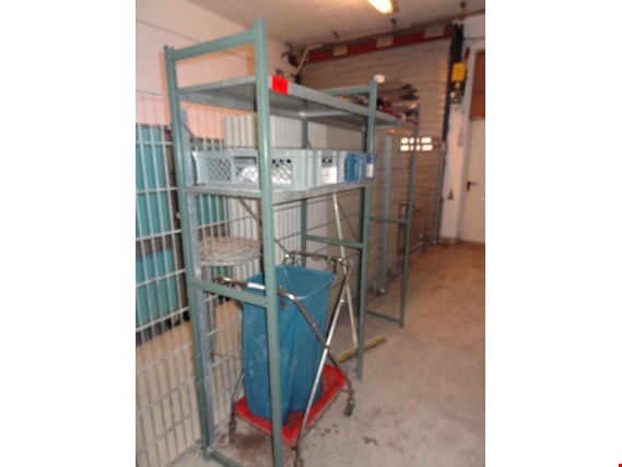 Used 2 lfm. Metal shelving for Sale (Trading Premium) | NetBid Industrial Auctions