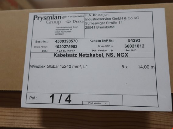 Prysmian/Draka Kabelsatz Netzkabel NS, Ngx gebraucht kaufen (Trading Premium) | NetBid Industrie-Auktionen