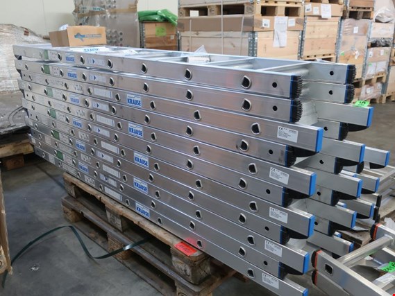 Used Krause 18 aluminium ladders - roof access MM for Sale (Auction Premium) | NetBid Industrial Auctions