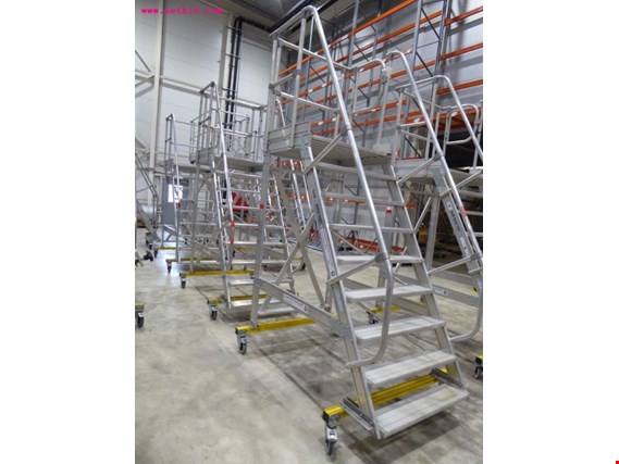Used Günzburger Aluminium mounting platform ladder (BHV720) for Sale (Auction Premium) | NetBid Industrial Auctions