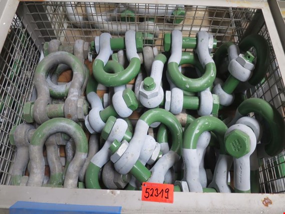 Used WLL 55 t, Super Green Pin 26 bow shackles for Sale (Auction Premium) | NetBid Industrial Auctions
