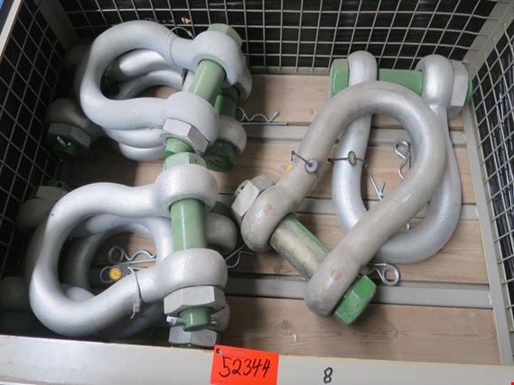 Used 2x WLL 85 t, Green Pin, 6x WLL 55 t, Green Pin 8 bow shackles for Sale (Trading Premium) | NetBid Industrial Auctions