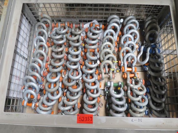 Used WLL 8,5 t. Greenpin und hochfest 95 bow shackles for Sale (Auction Premium) | NetBid Industrial Auctions