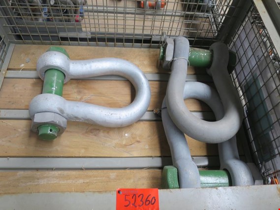 Used WLL 85 t, Green Pin 3 bow shackles for Sale (Auction Premium) | NetBid Industrial Auctions