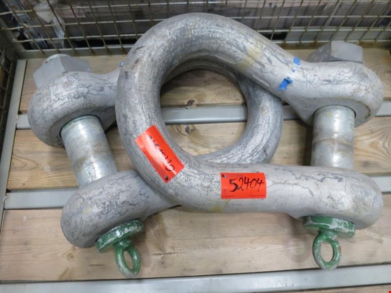 Used WLL 120 t, Green Pin 2 bow shackles for Sale (Trading Premium) | NetBid Industrial Auctions