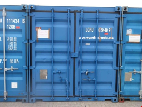 20´ zeecontainer (standaard doos), Würth magazijn voor kleine onderdelen gebruikt kopen (Auction Premium) | NetBid industriële Veilingen