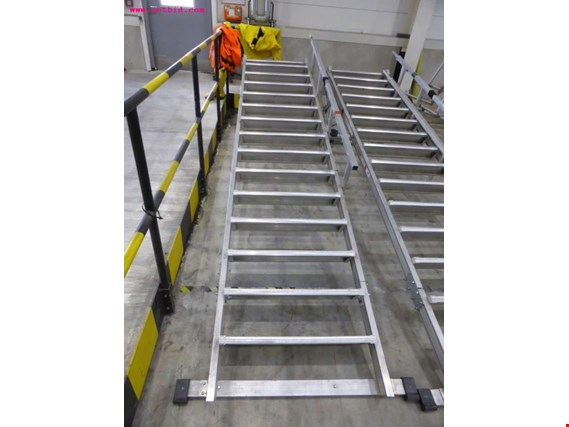 Used Euroline Aluminium access ladder (BHV707) for Sale (Auction Premium) | NetBid Industrial Auctions