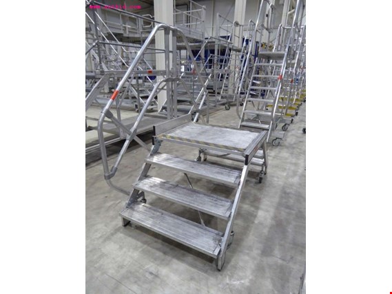 Used Günzburger Aluminium platform ladder (BHV763) for Sale (Auction Premium) | NetBid Industrial Auctions