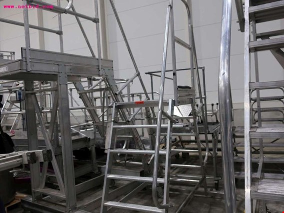 Used Günzburger Aluminium platform ladder (BHV731) for Sale (Auction Premium) | NetBid Industrial Auctions