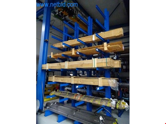 Used Fetzer single sided cantilever rack for Sale (Auction Premium) | NetBid Industrial Auctions