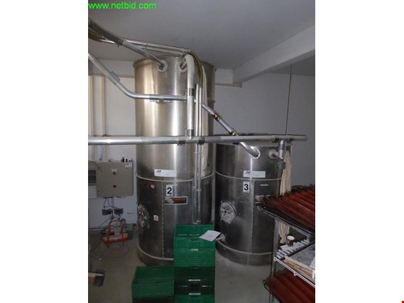 Used AT Produktentwicklung GmbH Vacuum stainless steel silo system for Sale (Trading Premium) | NetBid Industrial Auctions
