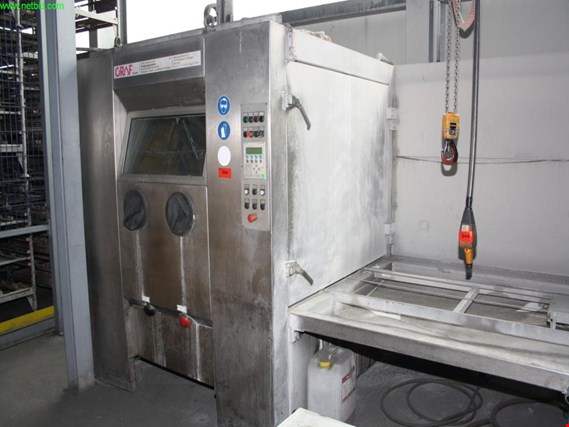Used Graf 1,80 m Automatik blasting unit f. solid abrasives for Sale (Trading Premium) | NetBid Industrial Auctions