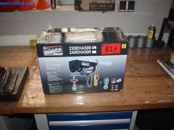 Used Warrior Winches 220EHA500 Rope hoist for Sale (Trading Premium) | NetBid Industrial Auctions