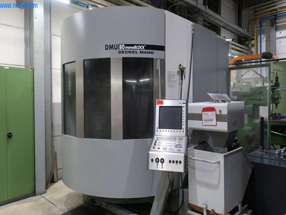 Used Deckel Maho DMU 80 monoBLOCK CNC machining center for Sale (Auction Premium) | NetBid Industrial Auctions