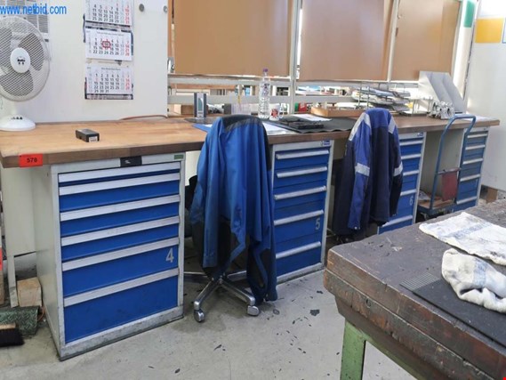 Used Garant 5 lin. m. work table for Sale (Auction Premium) | NetBid Industrial Auctions