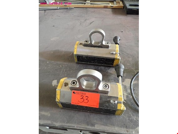 Used Tecnomagnete MAXX600E 2 Permanent lifting magnets for Sale (Auction Premium) | NetBid Industrial Auctions