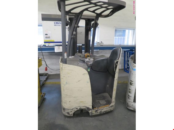 Used Crown RC 5500 sideways seated stacker for Sale (Auction Premium) | NetBid Industrial Auctions