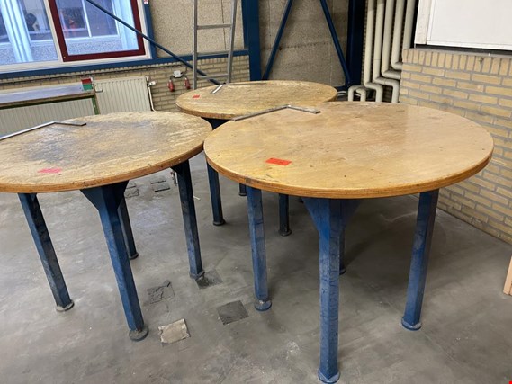 Used 3 round worktables for Sale (Auction Premium) | NetBid Industrial Auctions