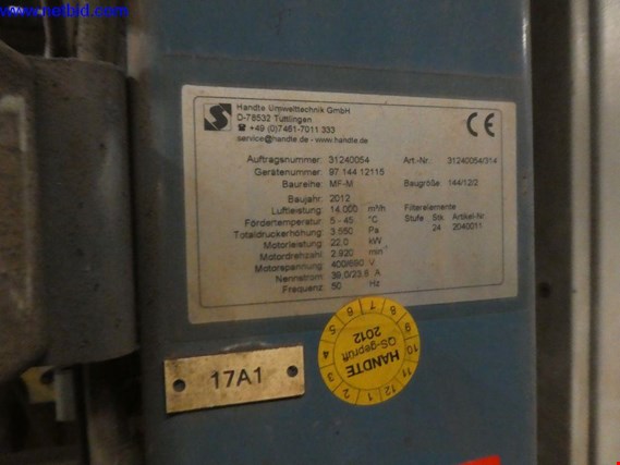 Used Handte MF-M144_12_2 Sistem za filtriranje prahu / suhi filter for Sale (Auction Premium) | NetBid Slovenija