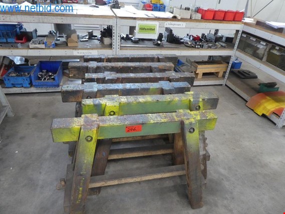 Used 1 Posten Wooden trestles for Sale (Auction Premium) | NetBid Industrial Auctions