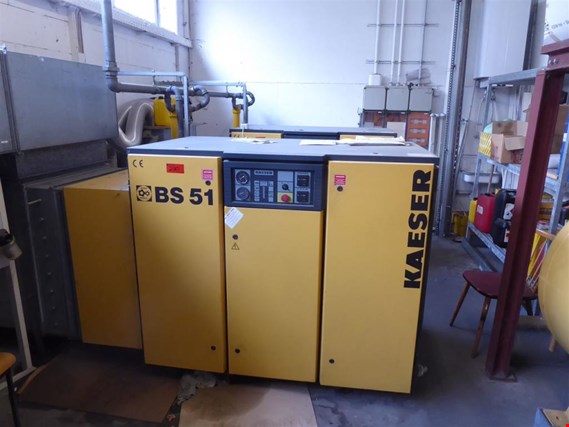 Used Kaeser BS 51 Screw compressor for Sale (Auction Premium) | NetBid Industrial Auctions