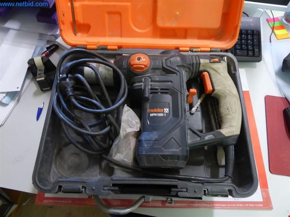 Used Meister MPH1500-1 Rotary hammer drill and chisel hammer for Sale (Trading Premium) | NetBid Industrial Auctions