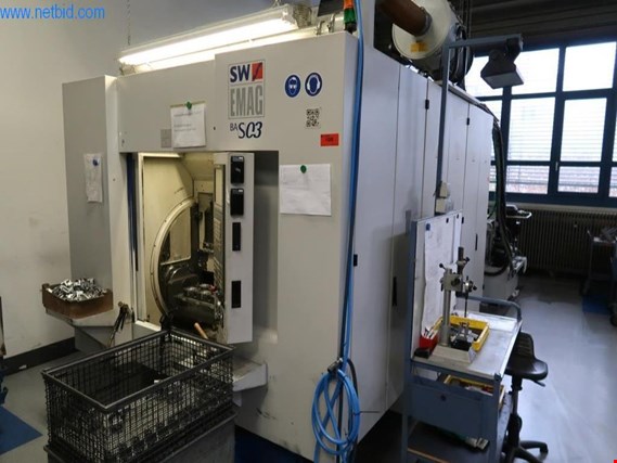 Used SW Emag BAS03 vertical CNC milling centre - knockdown subject to reservation for Sale (Auction Premium) | NetBid Industrial Auctions