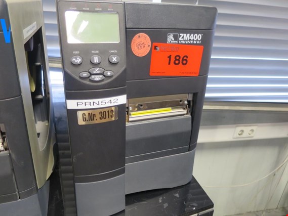 Used Zebra ZM400 Label printer for Sale (Auction Premium) | NetBid Industrial Auctions