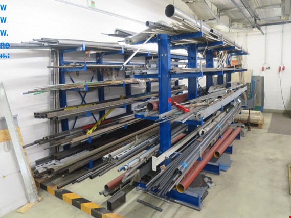 Used 2 Double cantilever racking for Sale (Auction Premium) | NetBid Industrial Auctions