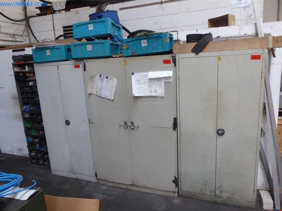 Used 3 Steel cabinets with contents for Sale (Auction Premium) | NetBid Industrial Auctions