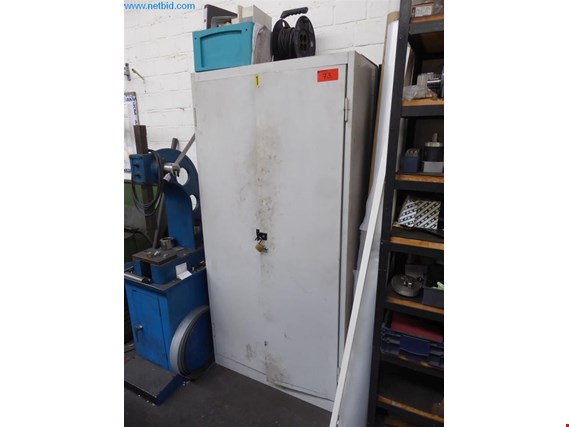 Used Steel cabinet with contents for Sale (Auction Premium) | NetBid Industrial Auctions