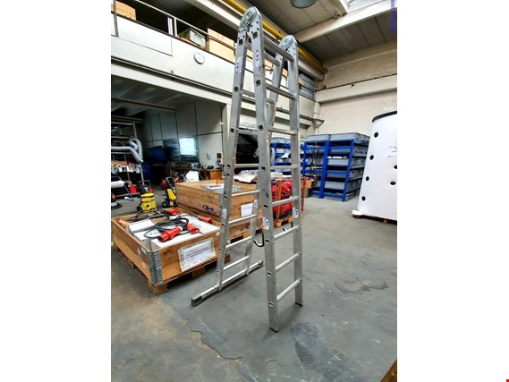 Used Aluminum folding ladder for Sale (Auction Premium) | NetBid Industrial Auctions