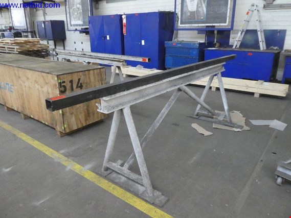 Used 4 Steel trestles for Sale (Trading Premium) | NetBid Industrial Auctions