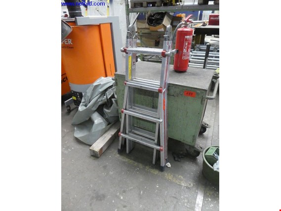 Used Zarges Aluminium telescopic ladder for Sale (Auction Premium) | NetBid Industrial Auctions