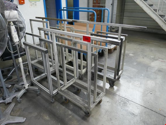 Used 7 mobile transport trolleys/racks for board material for Sale (Auction Premium) | NetBid Industrial Auctions