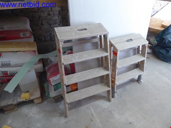 Used Layher 2 Wooden steps for Sale (Auction Premium) | NetBid Industrial Auctions