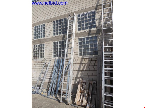 Used Layher  Aluminium extension ladder for Sale (Auction Premium) | NetBid Industrial Auctions