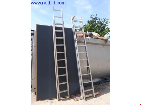 Aluminium uitschuifbare ladder gebruikt kopen (Auction Premium) | NetBid industriële Veilingen