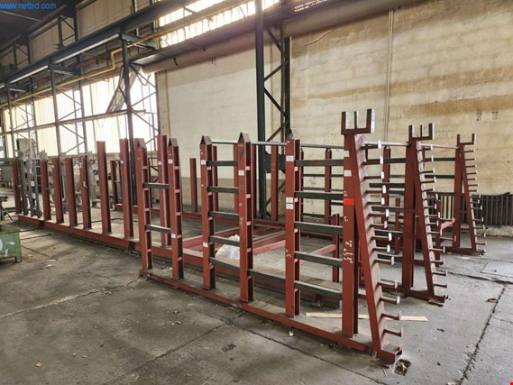 Used Long goods storage rack for Sale (Auction Premium) | NetBid Industrial Auctions