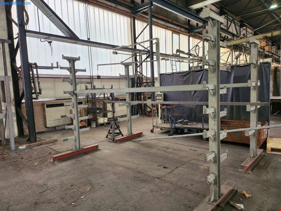 Used 2 Cantilever racking for Sale (Auction Premium) | NetBid Industrial Auctions